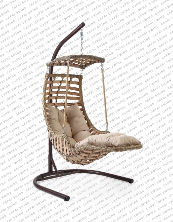 Capri Swing Alaçatı Plus Rattan Bahçe Balkon Salıncağı
