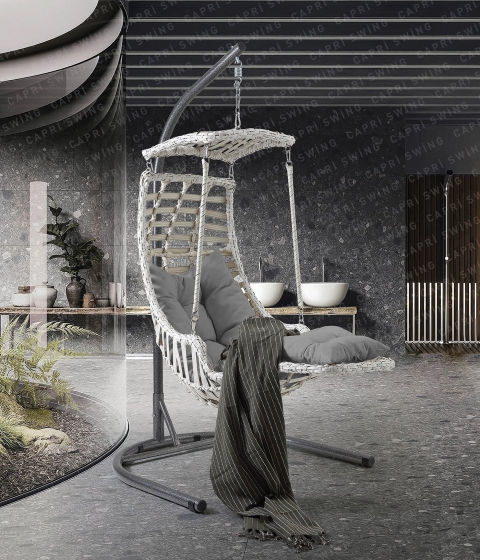 Capri Swing Alaçatı Plus Rattan Bahçe Balkon Salıncağı Capri Swing Alaçatı Plus Rattan Bahçe Balkon Salıncağı