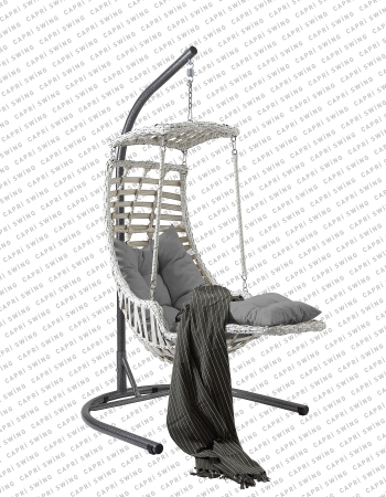 Capri Swing Alaçatı Plus Rattan Bahçe Balkon Salıncağı