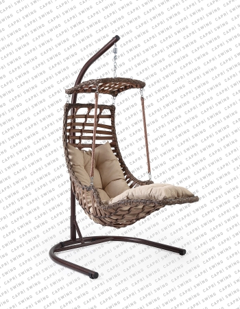 Capri Swing Alaçatı Plus Rattan Bahçe Balkon Salıncağı