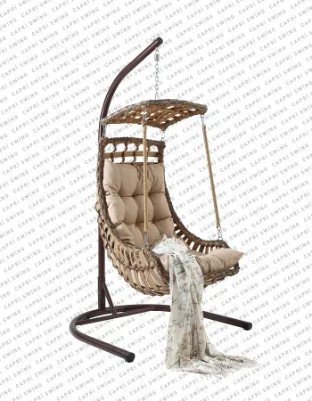 Capri Swing - Alaçatı Tekli Rattan Bahçe - Balkon Salıncağı Capri Swing - Alaçatı Tekli Rattan Bahçe - Balkon Salıncağı
