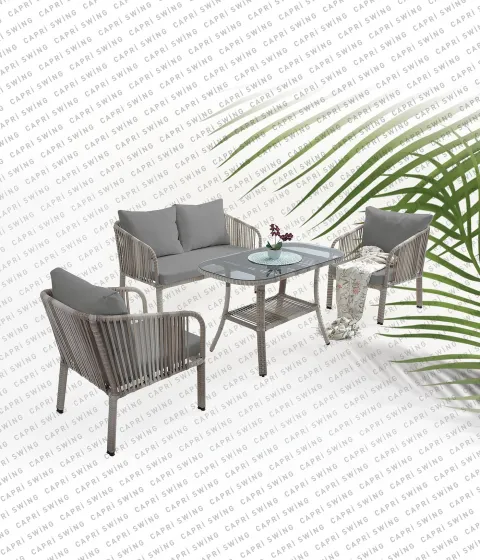 Capri Swing - Artemis İkili Rattan Bahçe - Balkon Oturma Grubu Capri Swing - Artemis İkili Rattan Bahçe - Balkon Oturma Grubu