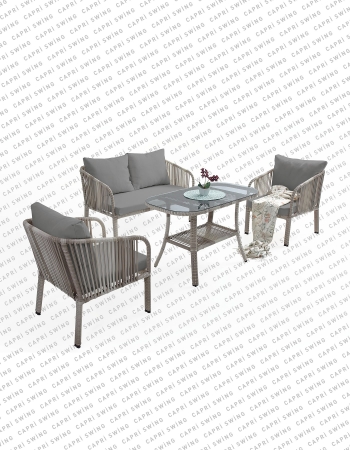 Capri Swing - Artemis İkili Rattan Bahçe - Balkon Oturma Grubu Capri Swing - Artemis İkili Rattan Bahçe - Balkon Oturma Grubu