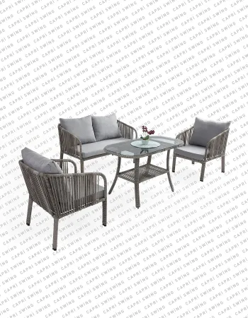 Capri Swing - Artemis İkili Rattan Bahçe - Balkon Oturma Grubu