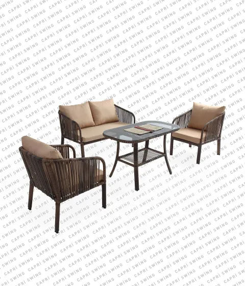 Capri Swing - Artemis İkili Rattan Bahçe - Balkon Oturma Grubu Capri Swing - Artemis İkili Rattan Bahçe - Balkon Oturma Grubu