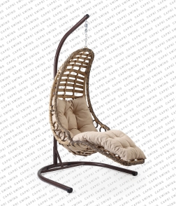 Capri Swing - Bodrum Tekli Rattan Bahçe - Balkon Salıncağı