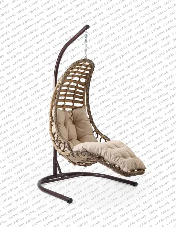 Capri Swing - Bodrum Tekli Rattan Bahçe - Balkon Salıncağı