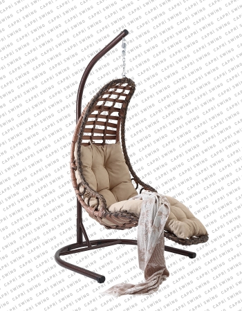Capri Swing - Bodrum Tekli Rattan Bahçe - Balkon Salıncağı