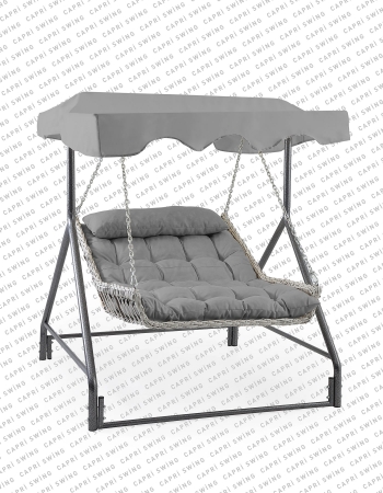 Capri Swing Capri Bed Tenteli Rattan Bahçe Balkon Salıncağı