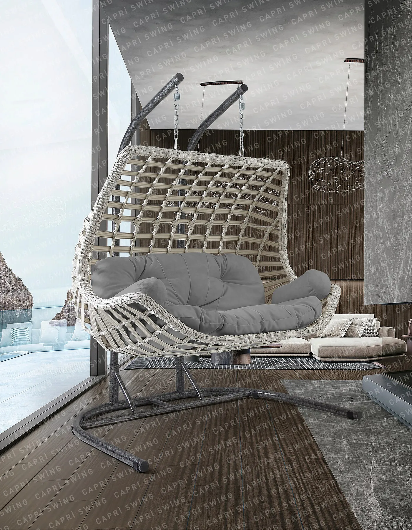 Capri Swing - Cunda Çiftli Rattan Bahçe - Balkon Salıncağı Capri Swing - Cunda Çiftli Rattan Bahçe - Balkon Salıncağı