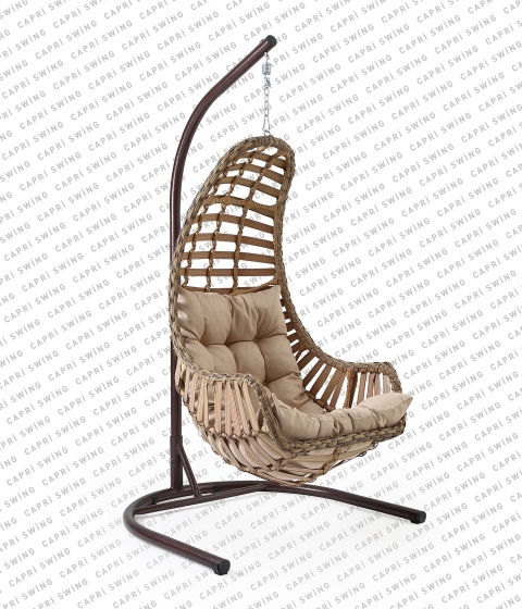 Capri Swing Datça Rattan Bahçe Balkon Salıncağı Capri Swing Datça Rattan Bahçe Balkon Salıncağı