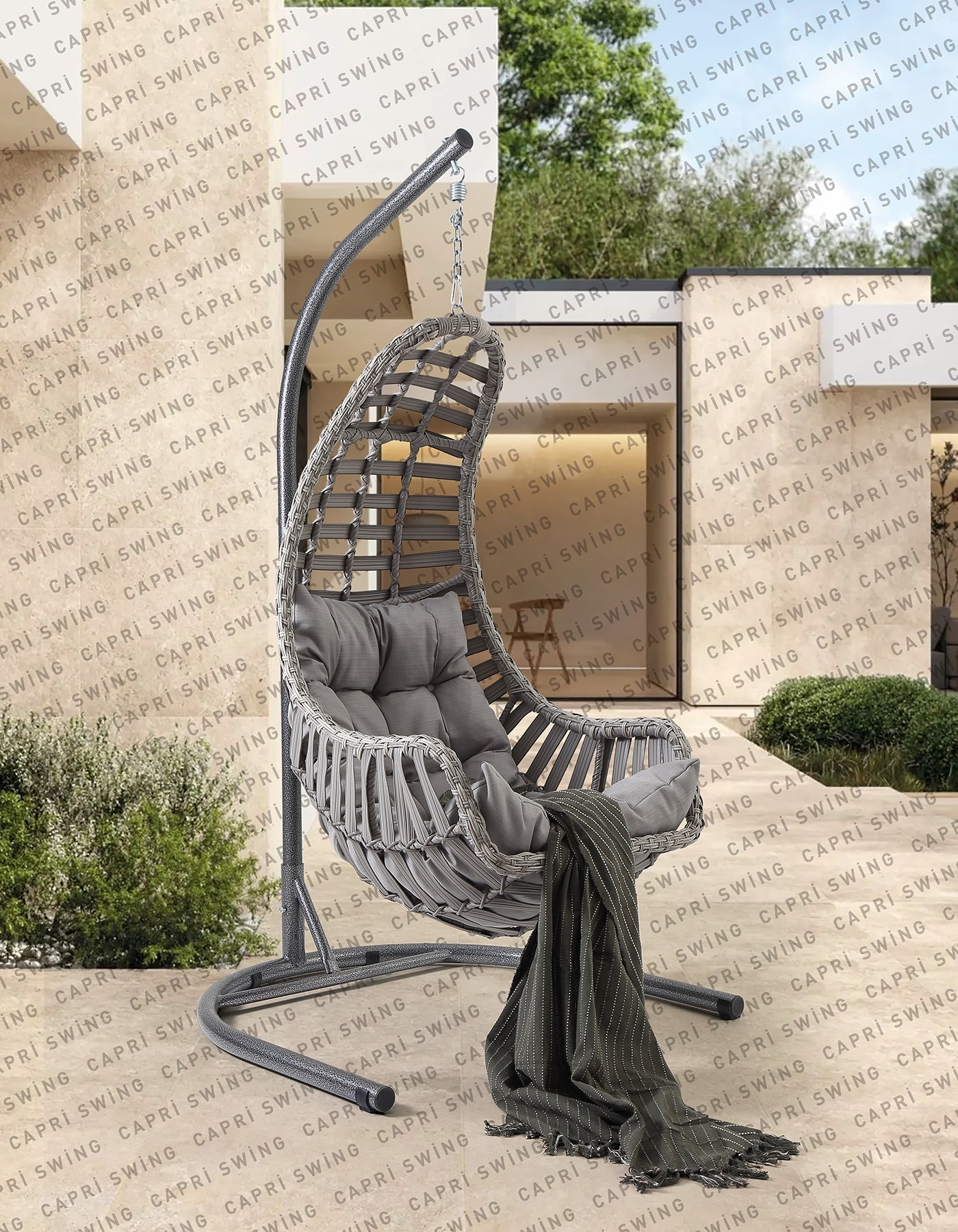 Capri Swing Datça Rattan Bahçe Balkon Salıncağı Capri Swing Datça Rattan Bahçe Balkon Salıncağı