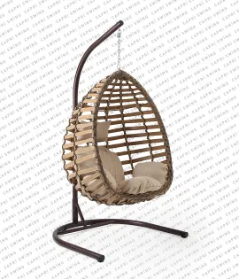 Capri Swing Gümbet Rattan Bahçe Balkon Salıncağı