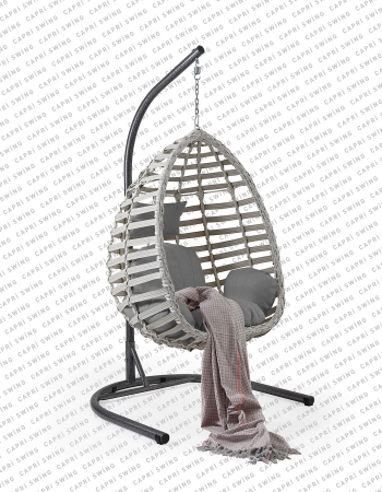 Capri Swing Gümbet Rattan Bahçe Balkon Salıncağı