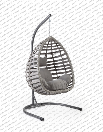 Capri Swing Gümbet Rattan Bahçe Balkon Salıncağı