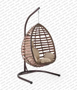 Capri Swing Gümbet Rattan Bahçe Balkon Salıncağı