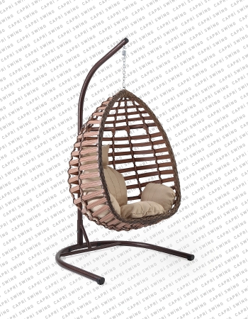 Capri Swing Gümbet Rattan Bahçe Balkon Salıncağı