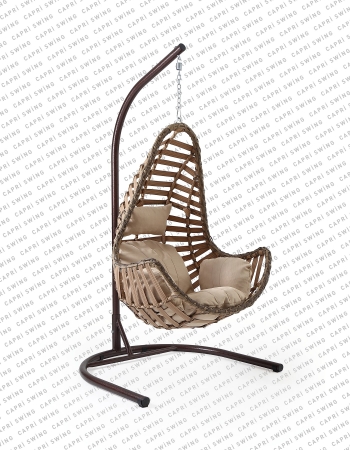 Capri Swing Milas Rattan Bahçe Balkon Salıncağı