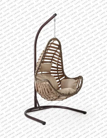 Capri Swing Milas Rattan Bahçe Balkon Salıncağı