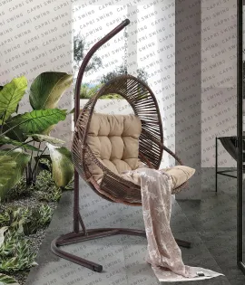 Capri Swing Nobel Rattan Bahçe Balkon Salıncağı