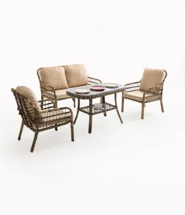 Capri Swing Pisa İkili Rattan Bahçe Balkon Oturma Grubu Capri Swing Pisa İkili Rattan Bahçe Balkon Oturma Grubu