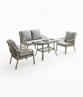 Capri Swing Pisa İkili Rattan Bahçe Balkon Oturma Grubu Capri Swing Pisa İkili Rattan Bahçe Balkon Oturma Grubu