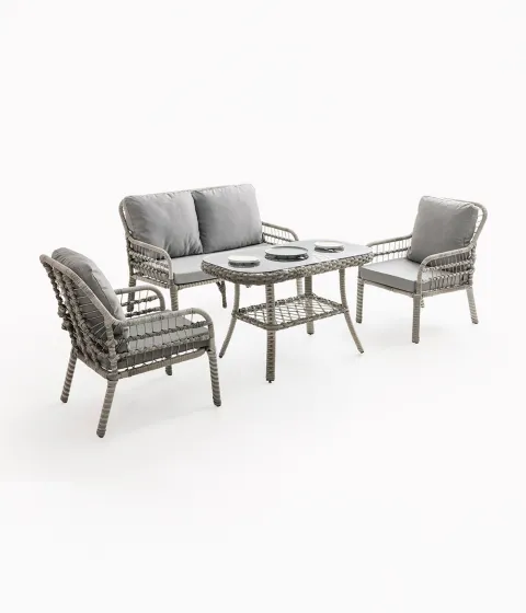 Capri Swing Pisa İkili Rattan Bahçe Balkon Oturma Grubu Capri Swing Pisa İkili Rattan Bahçe Balkon Oturma Grubu
