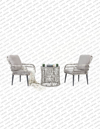 Capri Swing Pisa Tekli Rattan Bahçe Balkon Oturma Grubu Capri Swing Pisa Tekli Rattan Bahçe Balkon Oturma Grubu